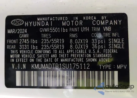 2025 Genesis Gv70 2.5T Awd из США, поврежденный, VIN KMUMADTB1SU175112